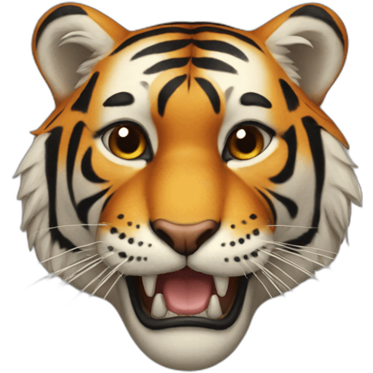 tigerwith5 teeths emoji