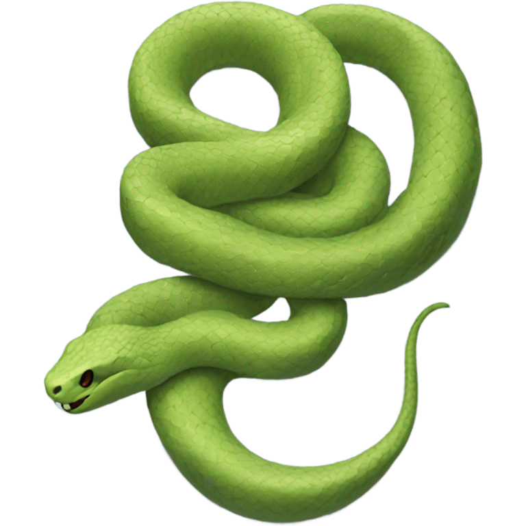 A cold snake emoji