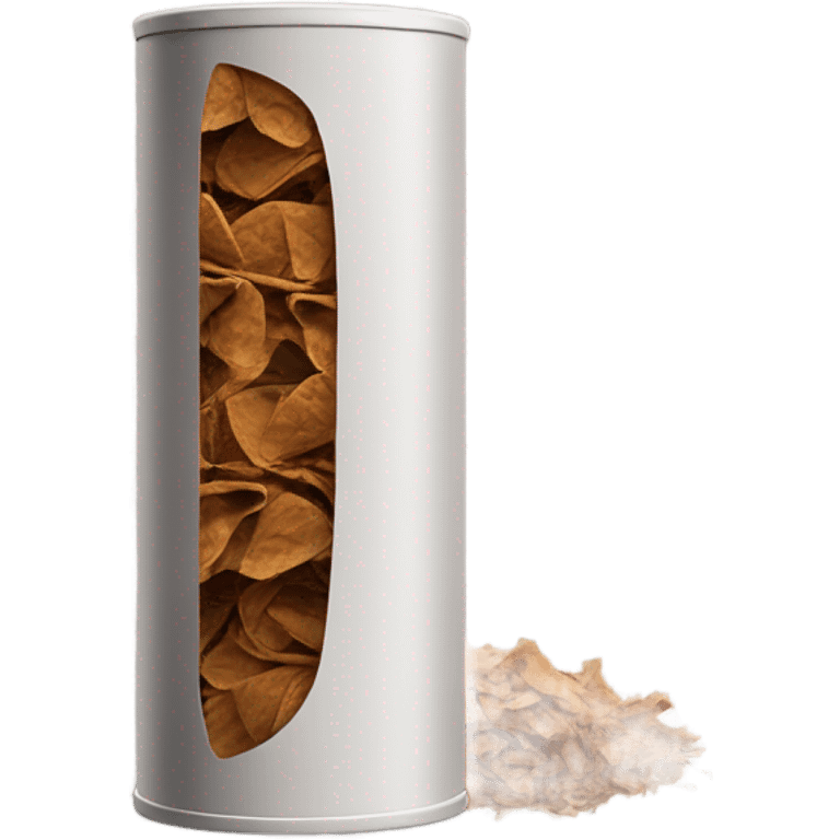 Tobacco flakes in a tube emoji