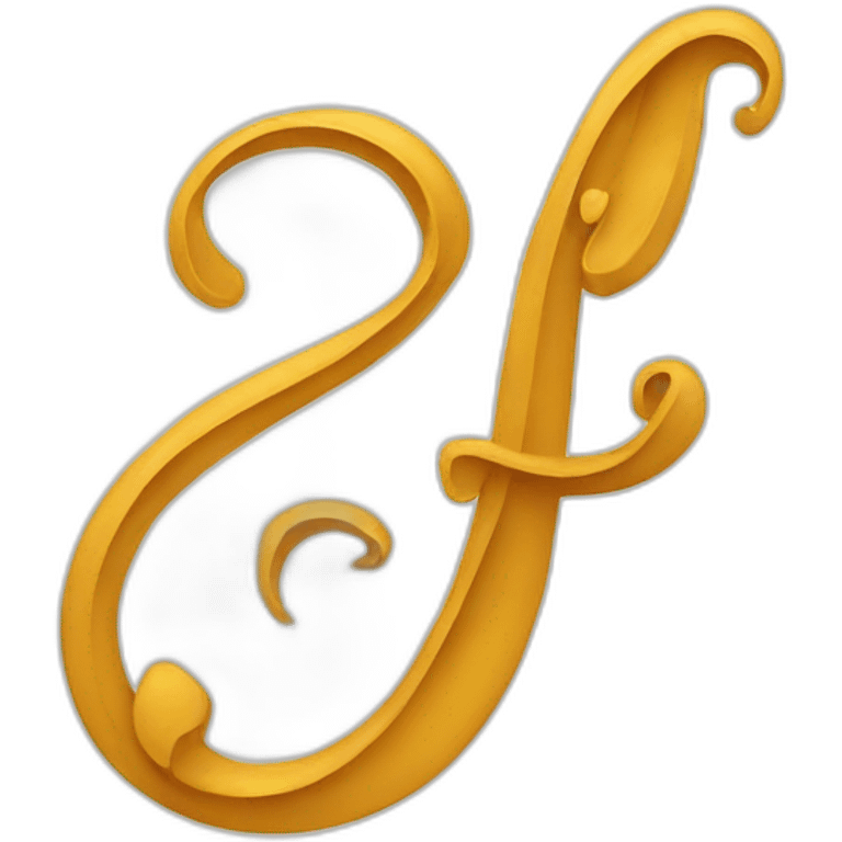 Calligraphic G letter emoji