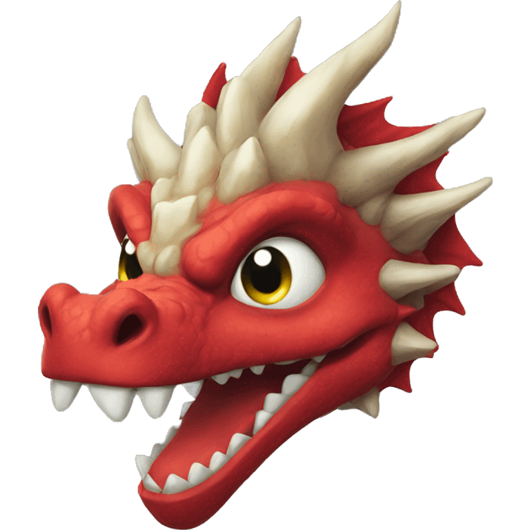 Dragon Christmas head  emoji