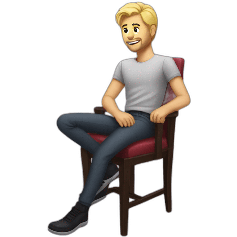 riker sit on chair emoji