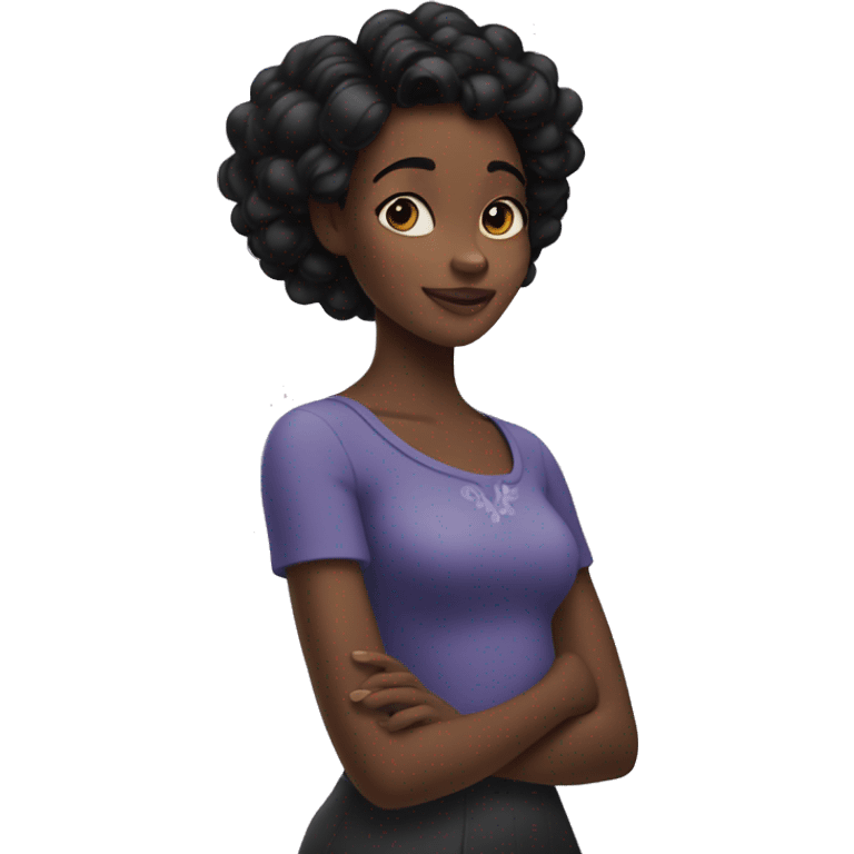 Black girl disney emoji