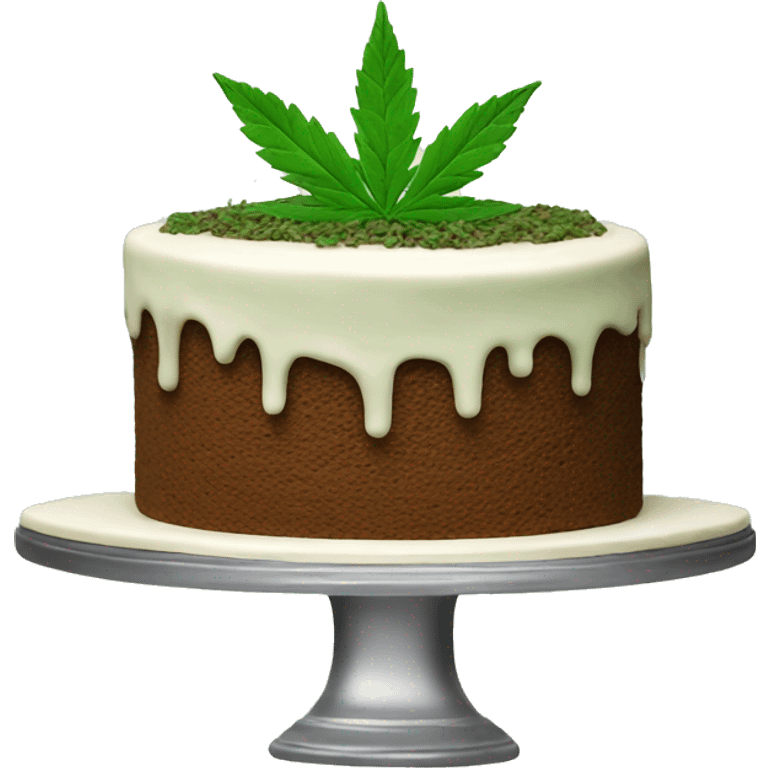 Weed cake emoji