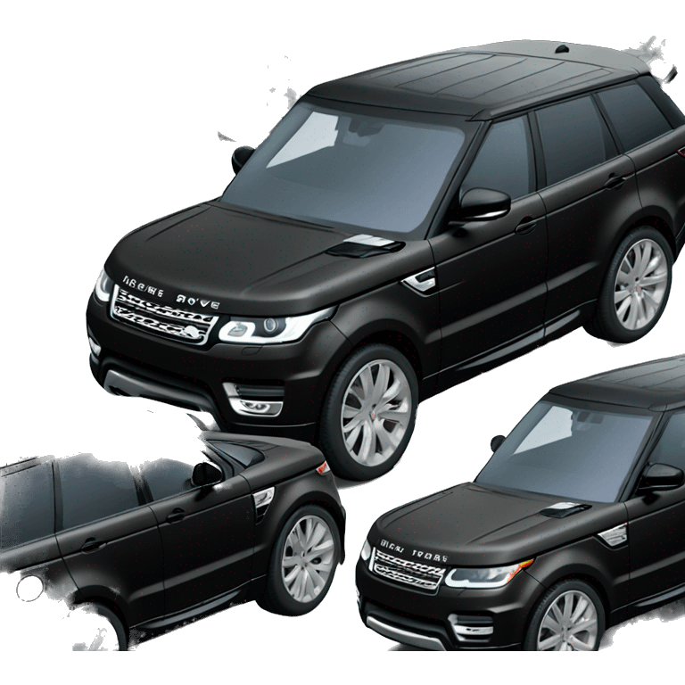 Black Range Rover sport latest model emoji