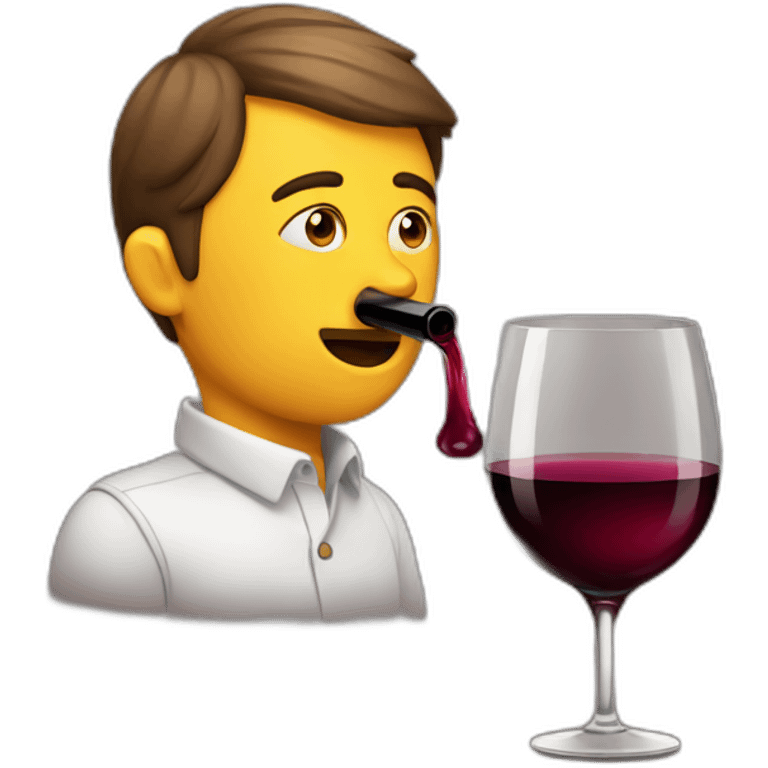 wine sniffing emoji