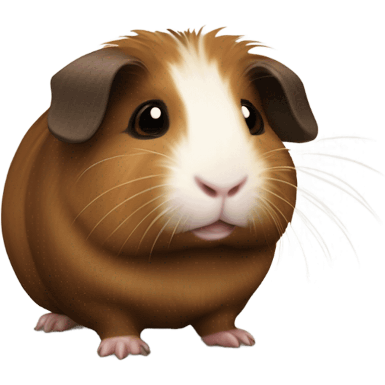 dark brown and brown guinea pig emoji