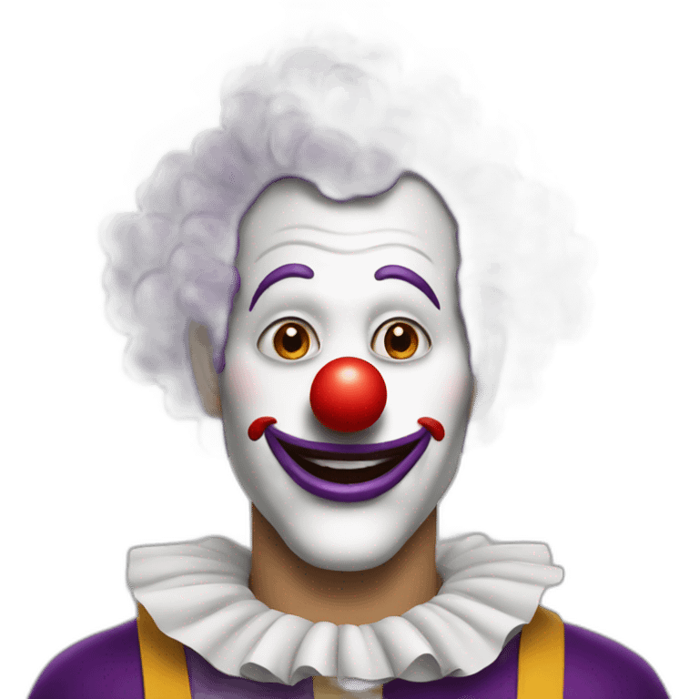 eggplant clown emoji