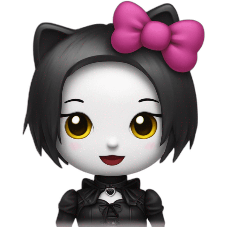 Gothic hello kitty  emoji