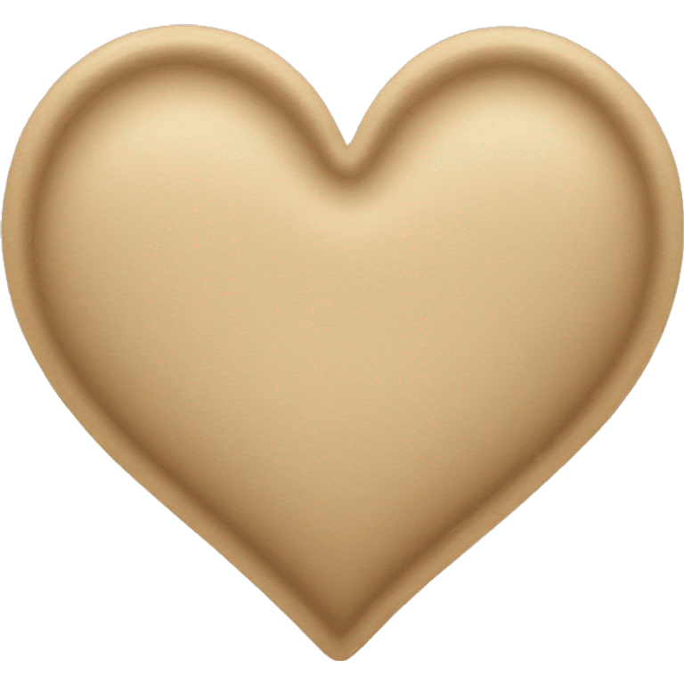 beige heart emoji