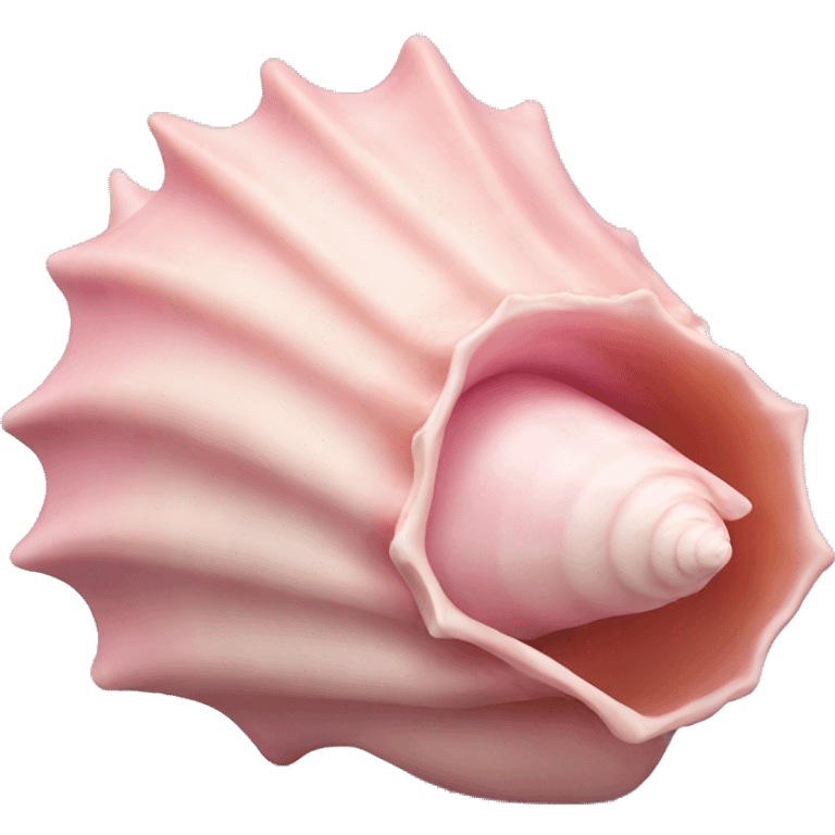 Pink conch shell  emoji