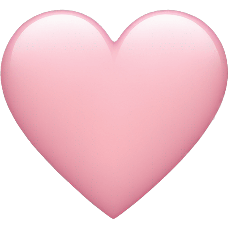 Light pink heart  emoji