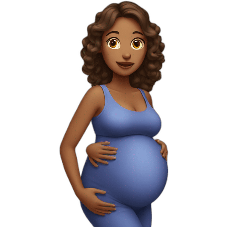 pregnant woman emoji