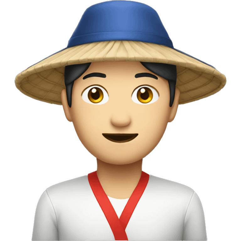 Chinese person with chinese hat emoji