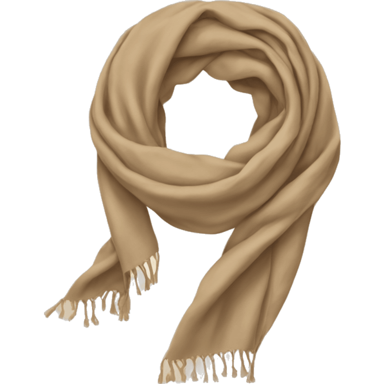 Beige scarf emoji