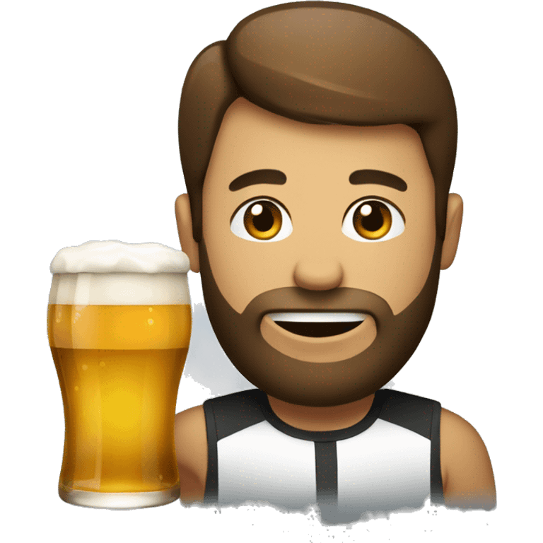 Server drinking a beer  emoji