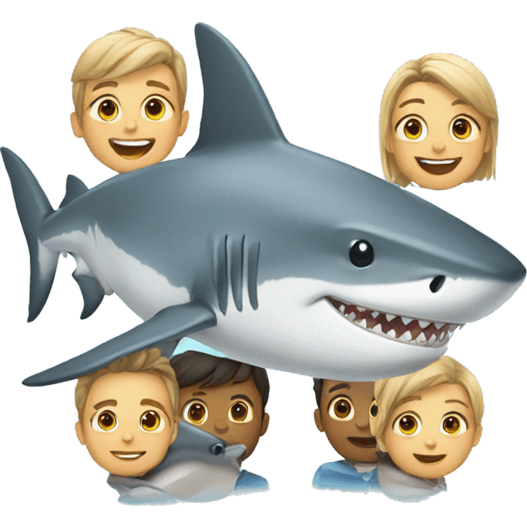 shark family emoji