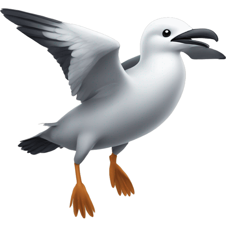 seabird flying emoji