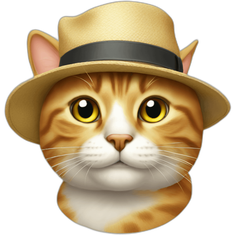 Cat on hat emoji