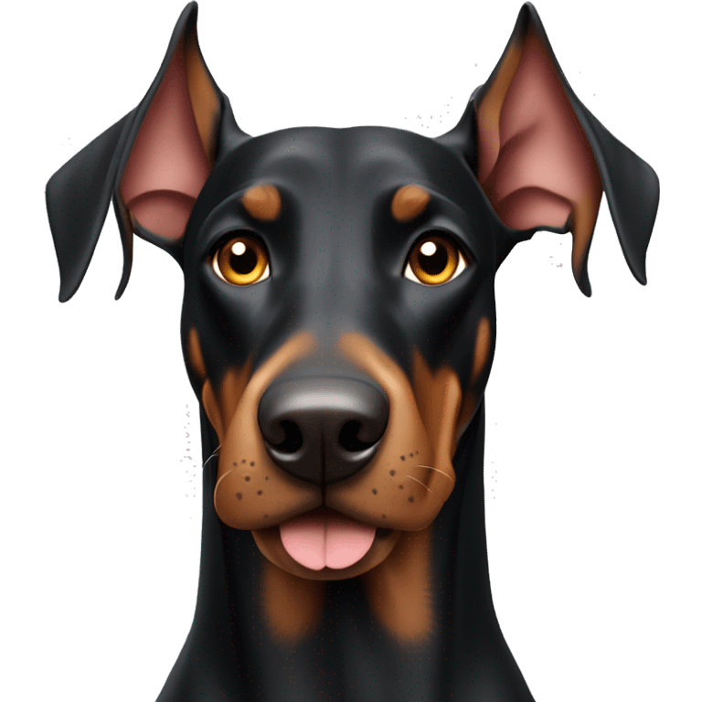 Doberman dog emoji