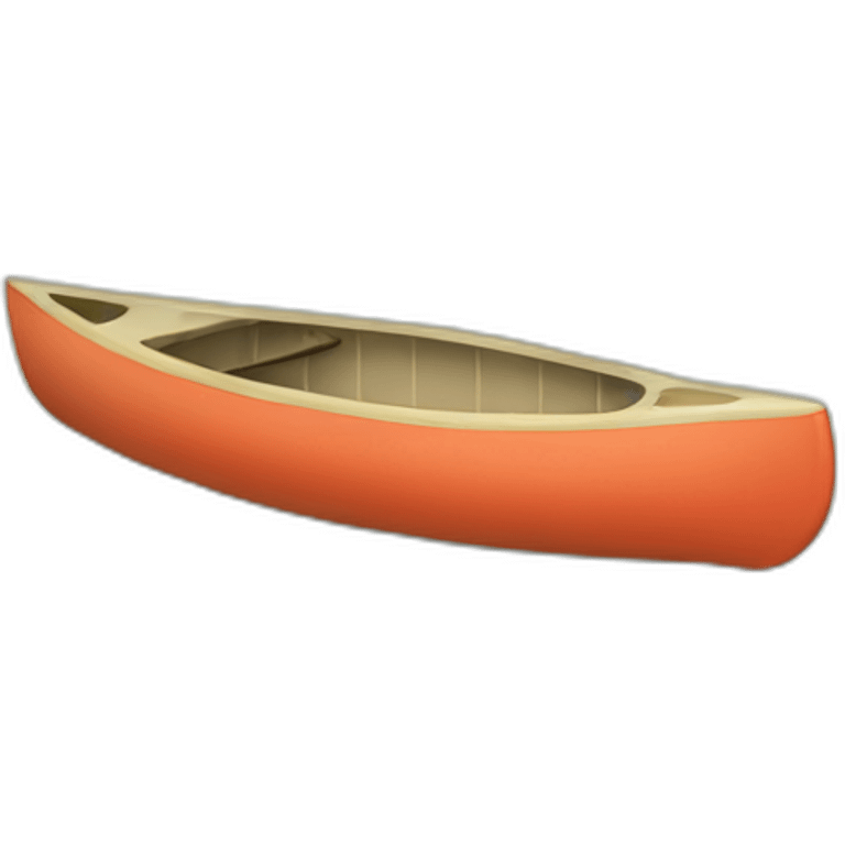 Tiny canoe camper emoji