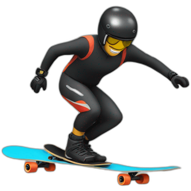 Longboard downhill emoji