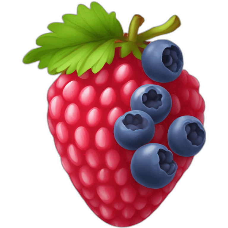 Fraise framboise myrtille emoji