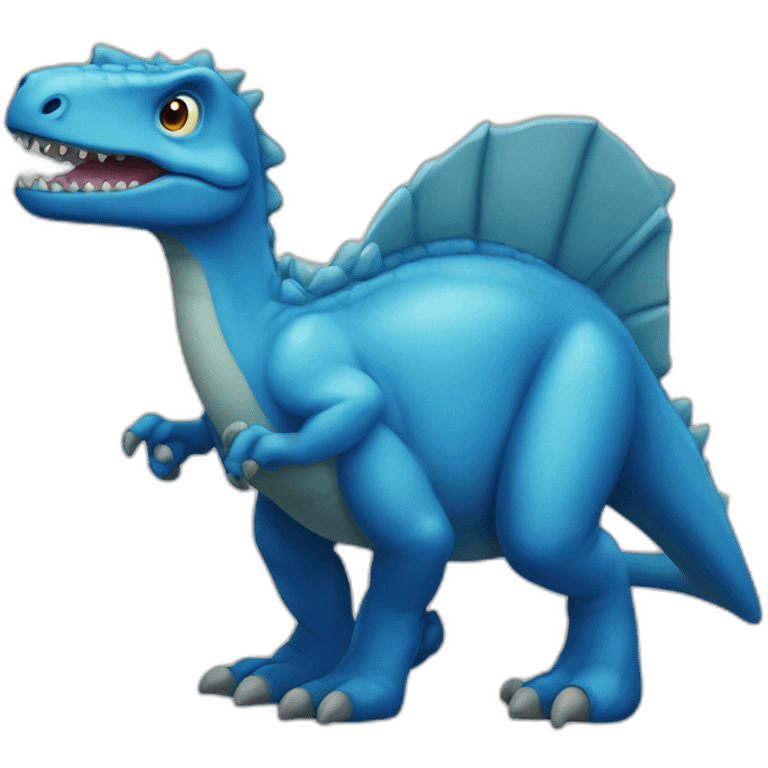 blue dinosour emoji