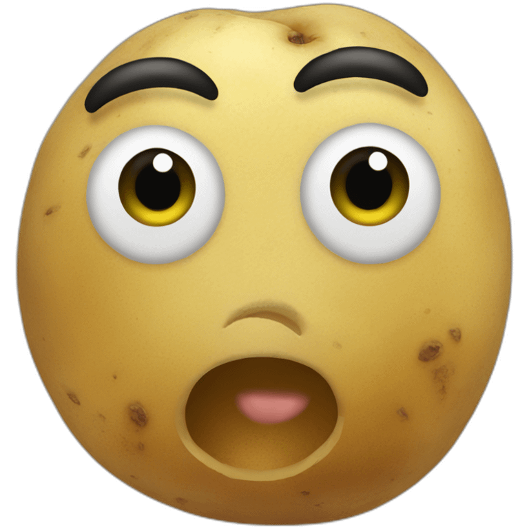 Potato face emoji