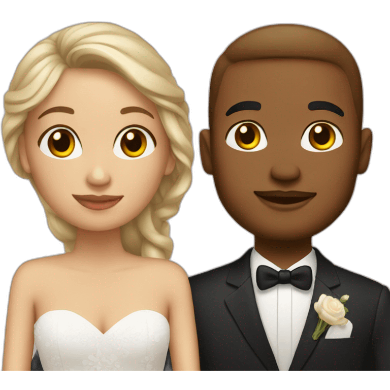 wedding couple light-skinned emoji