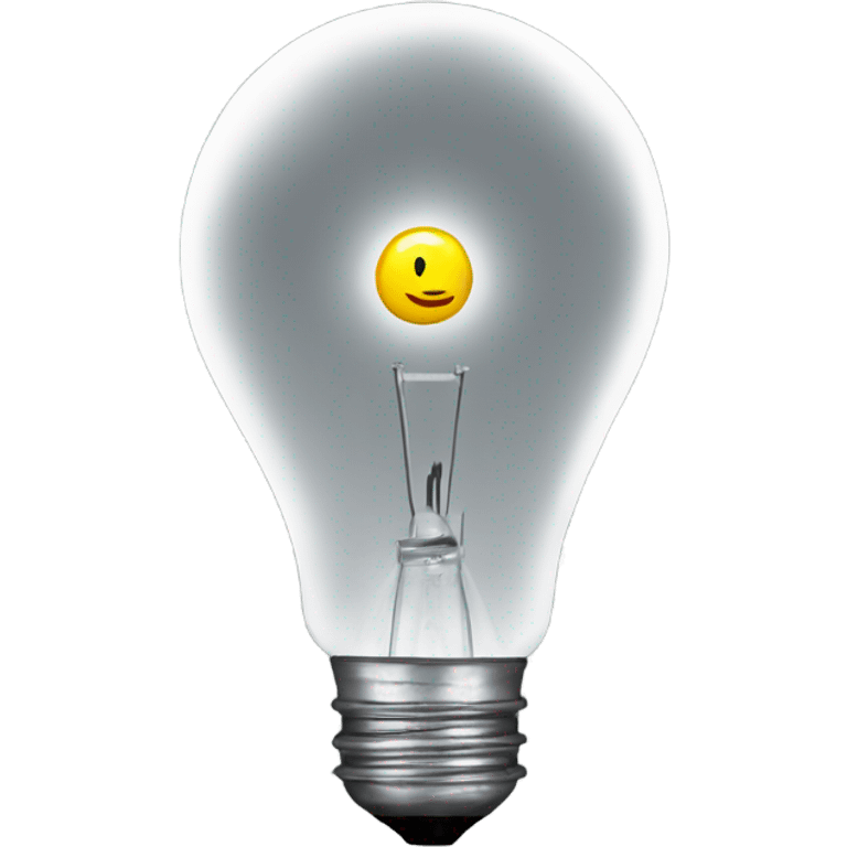 Lightbulb above person emoji