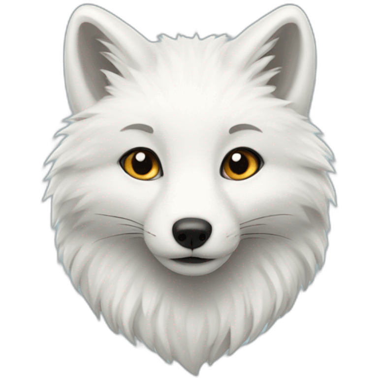 white artic fox emoji