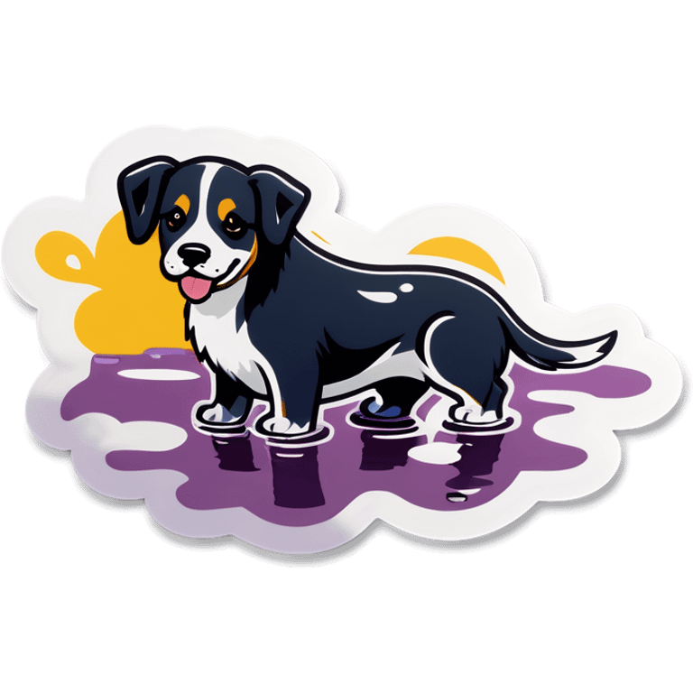 Puddle dog emoji