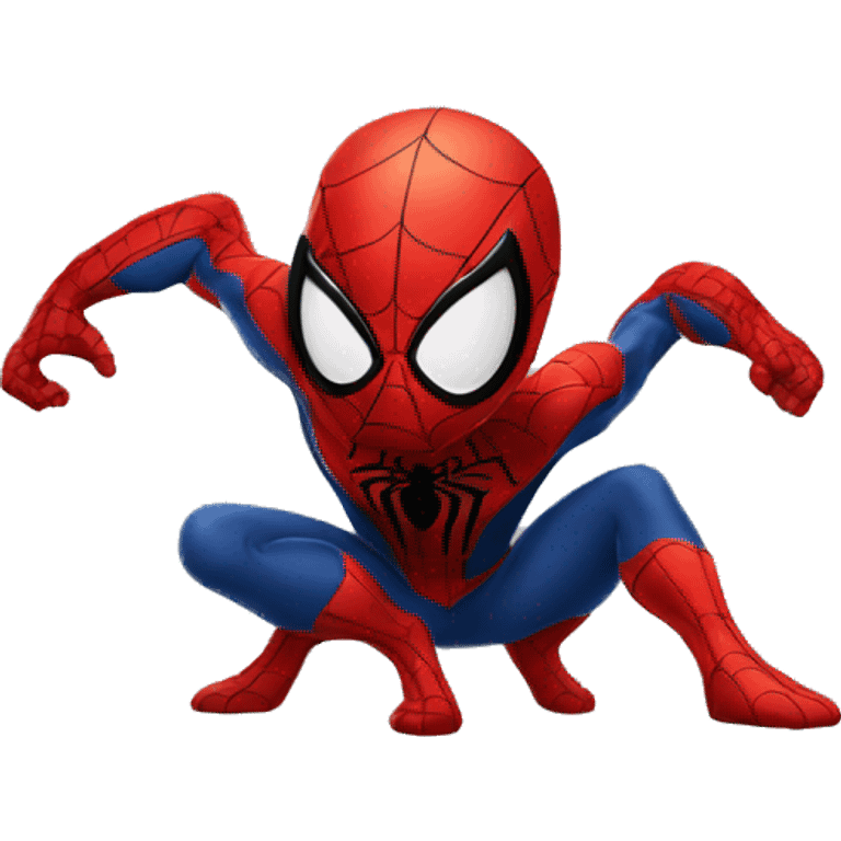 spiderman qui a peur des araignée emoji