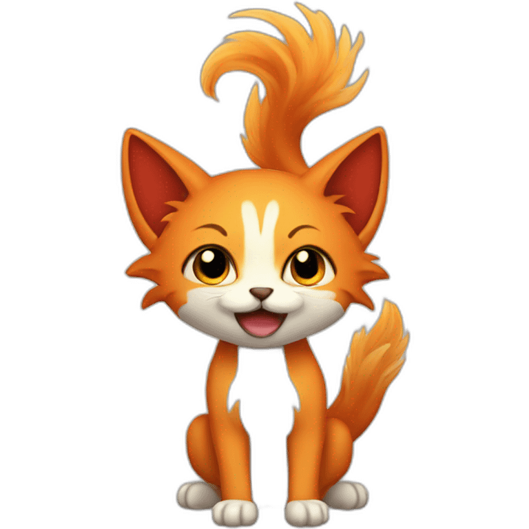 nine tails cat emoji