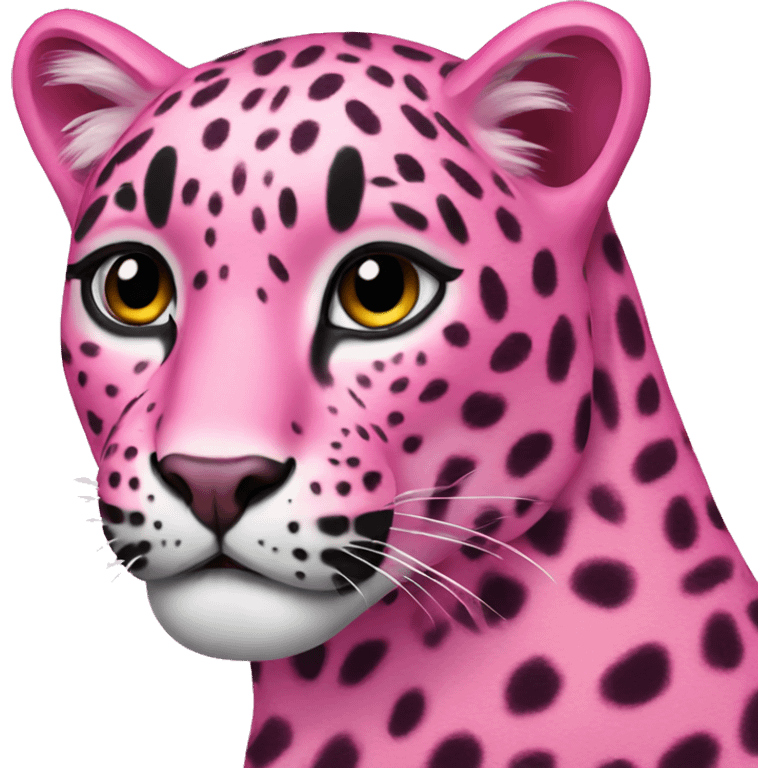 pink leopard emoji