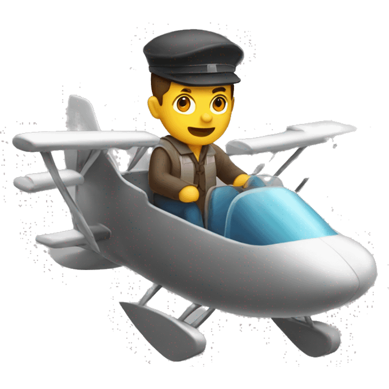 a man flying emoji