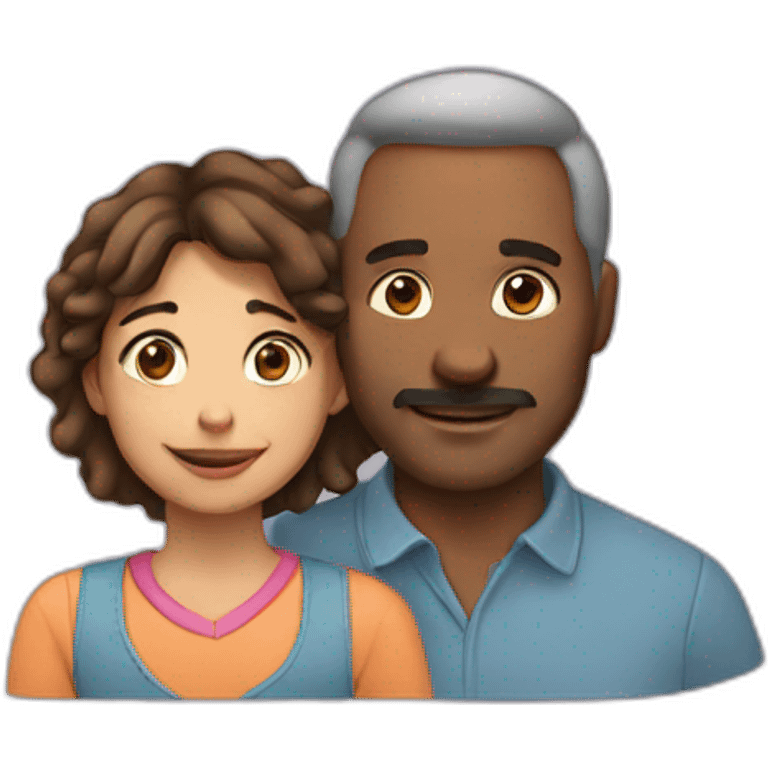 Father and daughter emoji