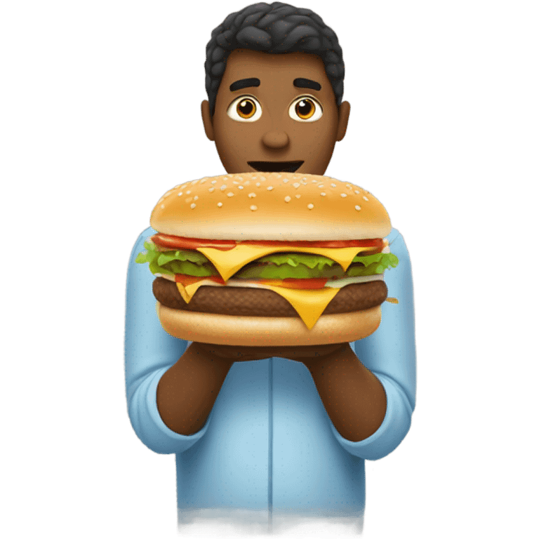 Person with a big mac  emoji