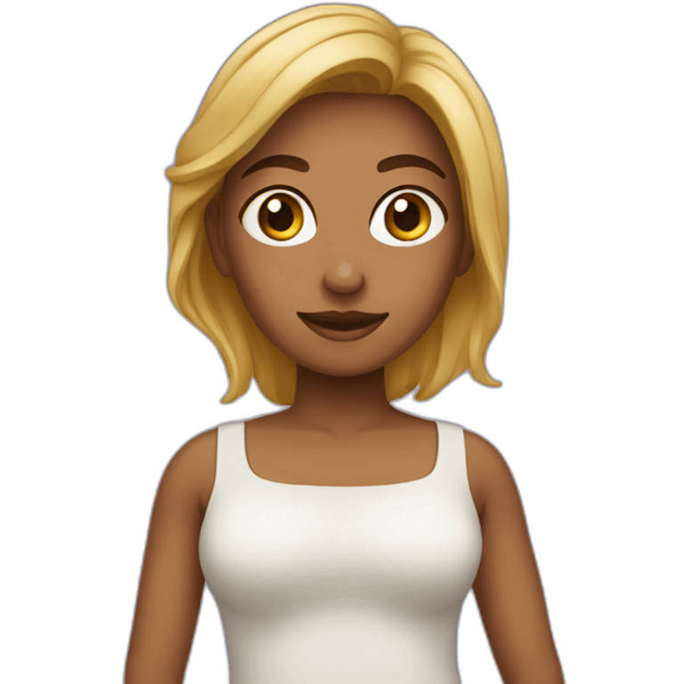 uma mulher cansada emoji