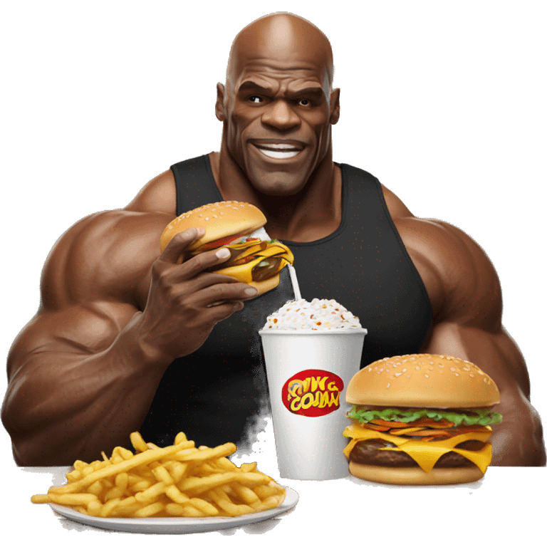 prime ronnie coleman eating fast food emoji