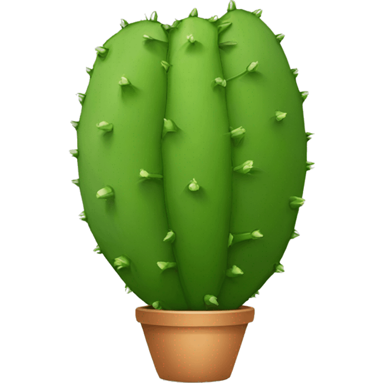 round Nopal without pot emoji