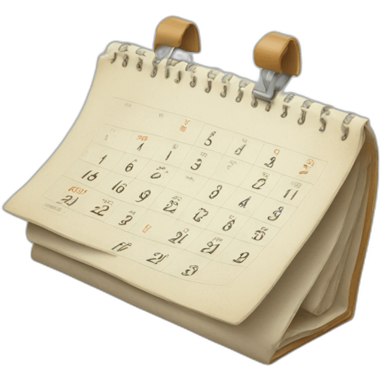 old calendar emoji