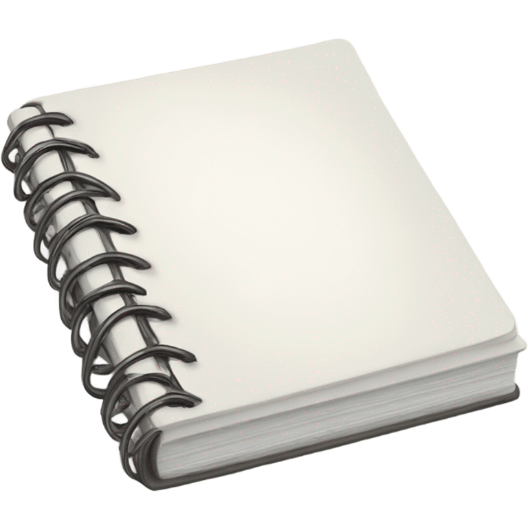 Small note book WHITE emoji