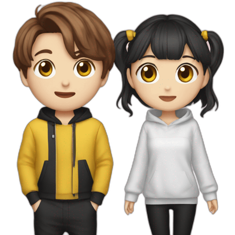 Jungkook and jennie emoji