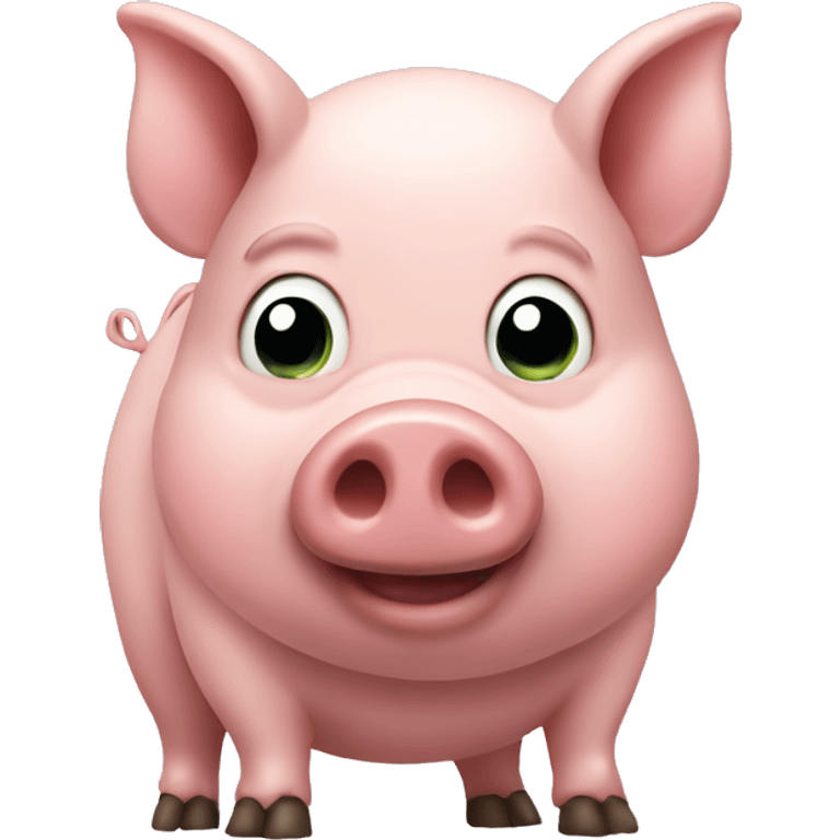 Pig holding poo emoji