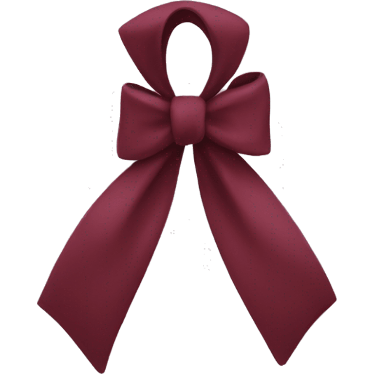 maroon bow emoji