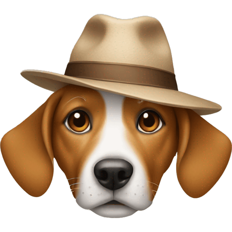 dog with hat emoji