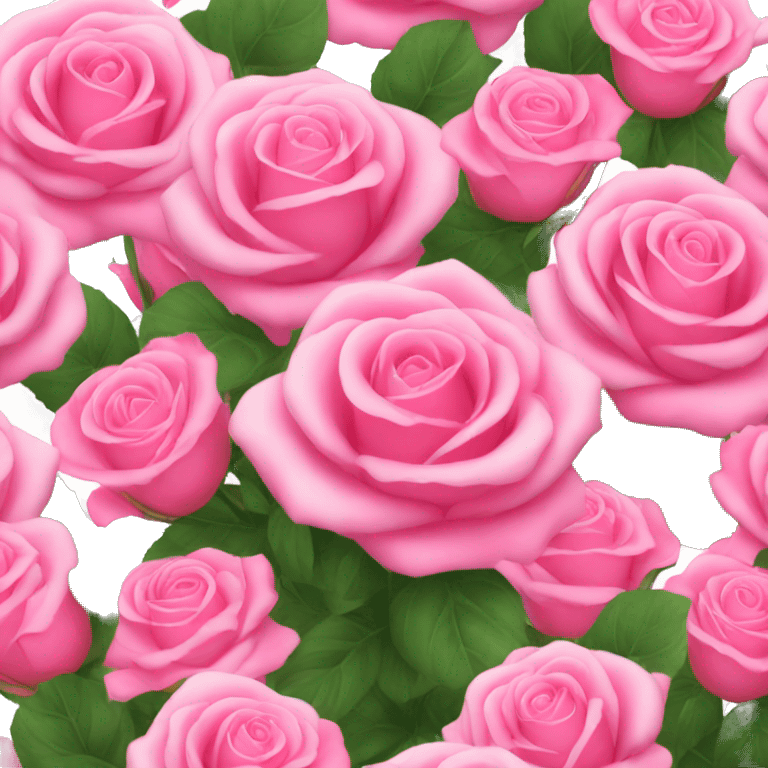 A huge pink rose bouquet  emoji