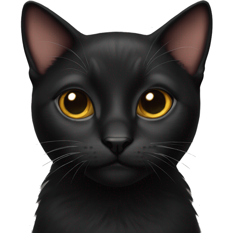 pretty black cat emoji